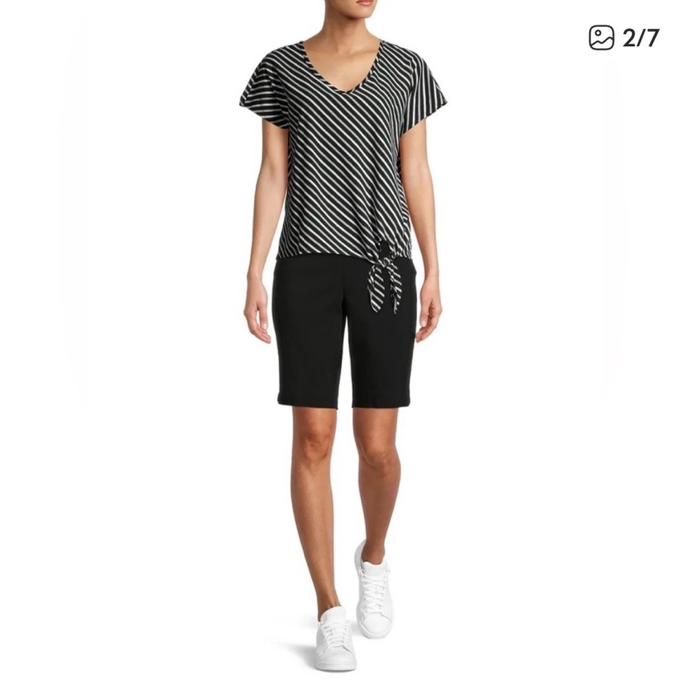 Time and Tru Millennium Bermuda size Large 12-14 black - Picture 3 of 11